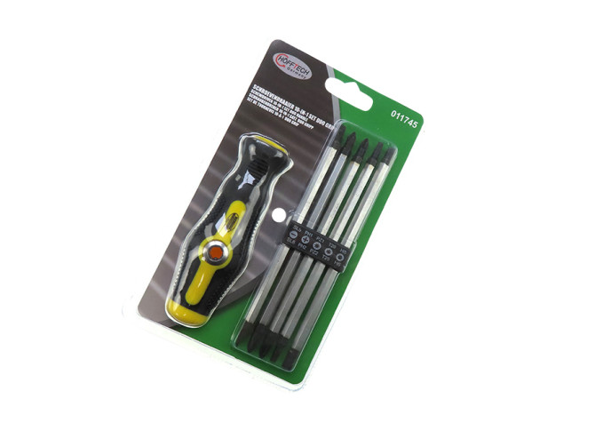 Screwdriver 10 in 1 set duo handle product